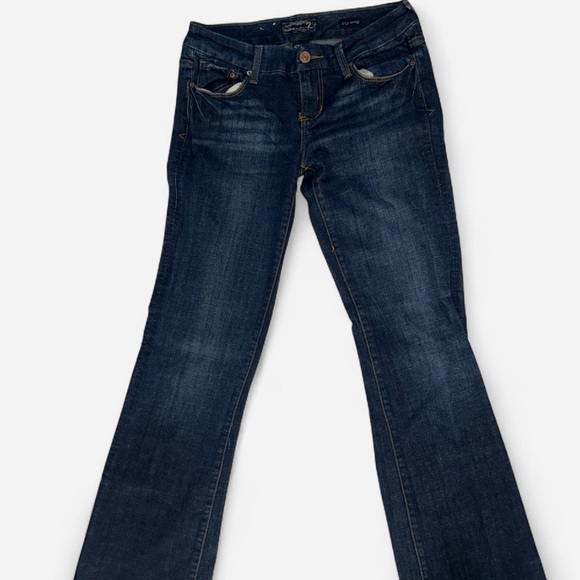 Seven7 Dark Blue Flare Jeans - Picture 2 of 5